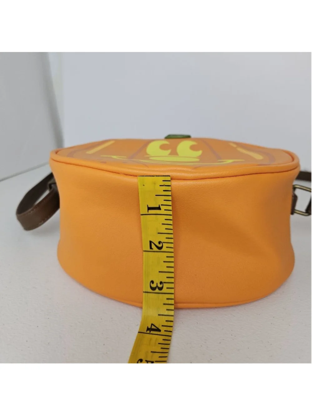 Disney Loungefly Orange Pumpkin Glow in the Dark Mickey Crossbody Bag One Size